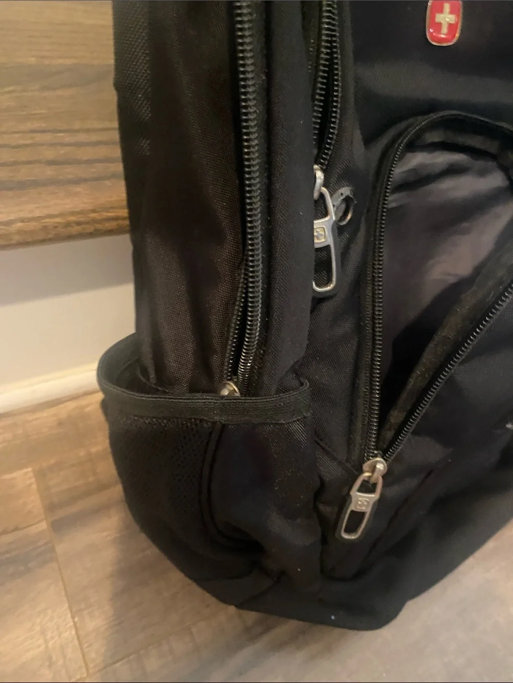 SwissGear Black Travel & Laptop Backpack with Multiple Pockets